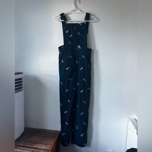 Mushroom corduroy overalls